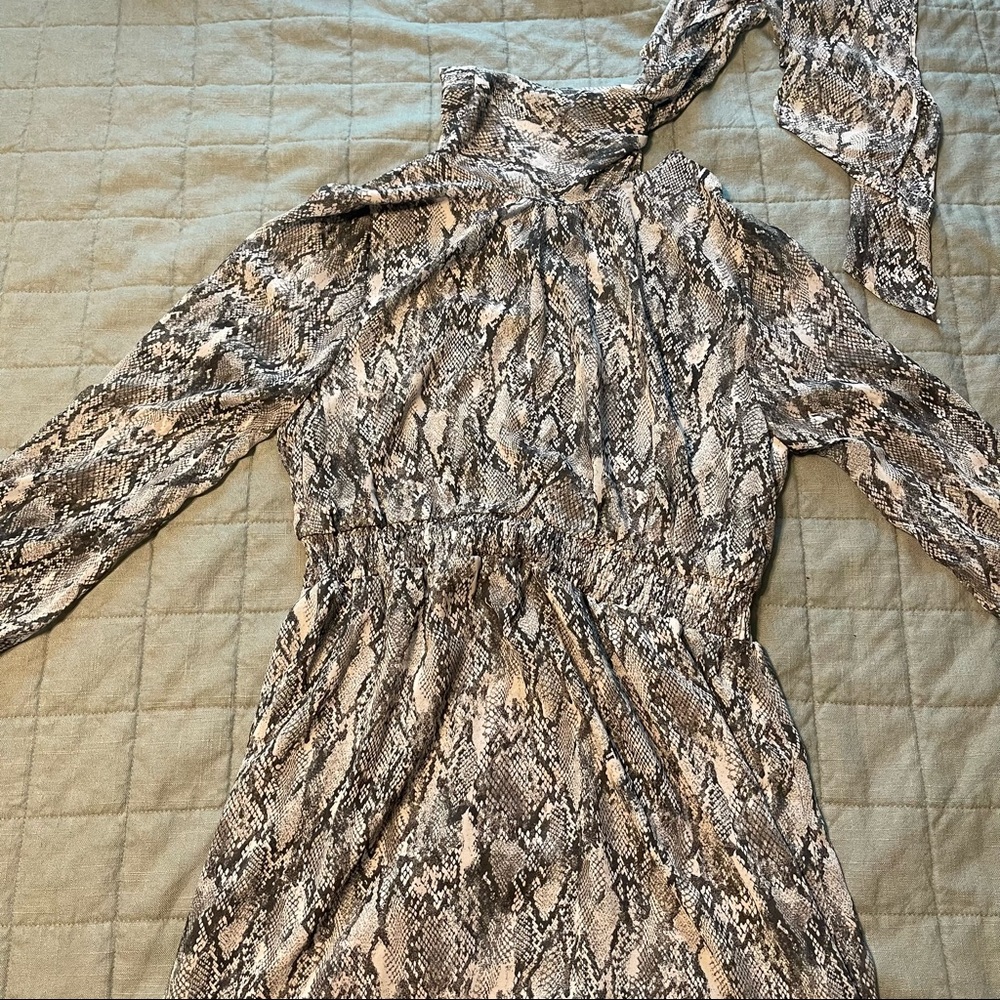 Snake print dress